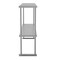 Flash Furniture Reese 430 Stainless Steel 18 Gauge NSF Certified 48-in x 12-in Metal Kitchen Double Overshelf NH-OSD-1248-GG - alternate 7